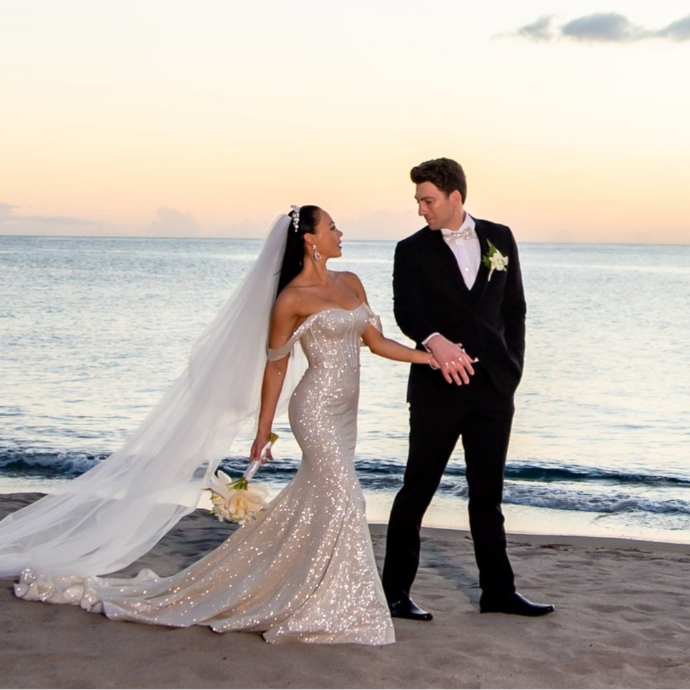 Sparkle Wedding Dress - Berta Inspired  - Abella